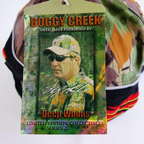 Boggy Creek TNi Embroidered Flames Strapback Camo Baseball Cap Hat - Picture 9 of 9